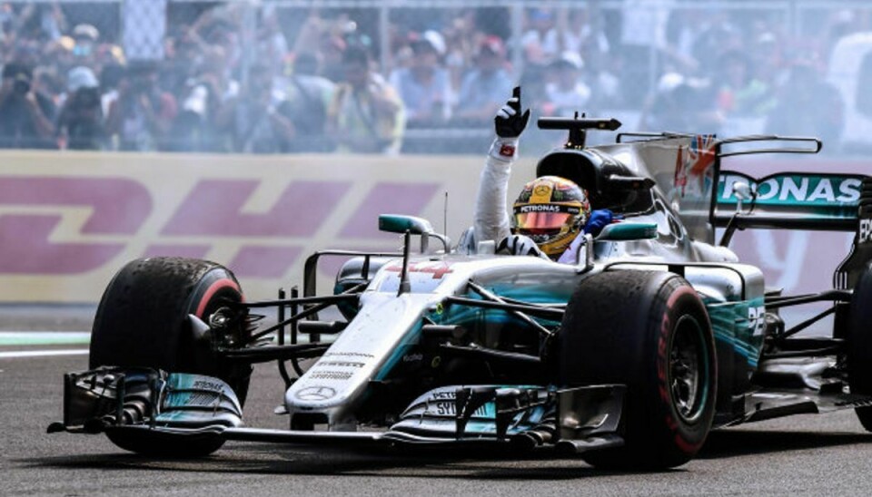 Lewis Hamilton blev søndag verdensmester for fjerde gang. Foto: Ronaldo Schemidt/AFP