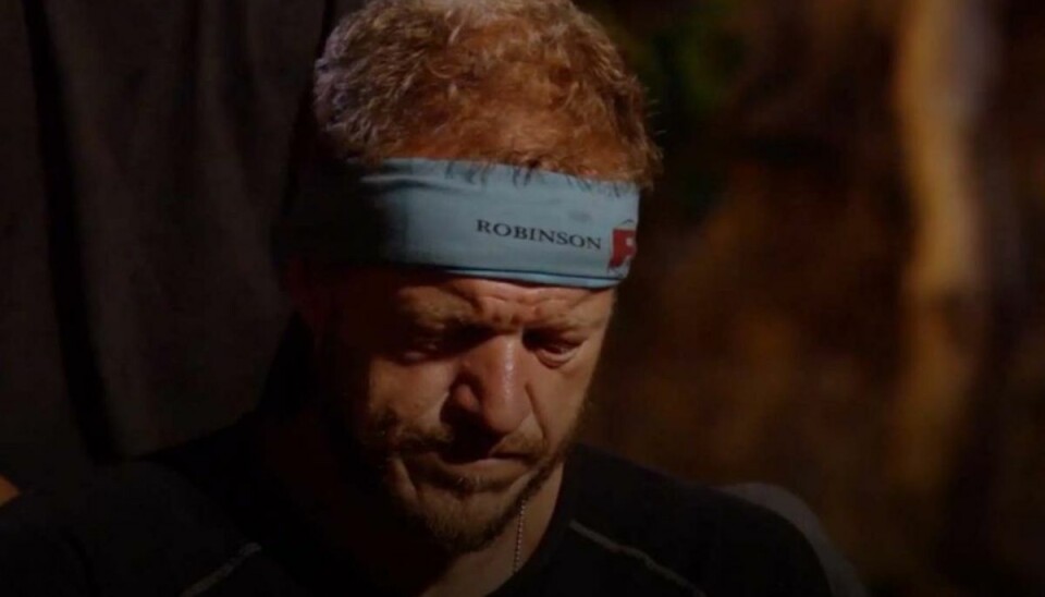 Flemming er ked af, at det blev ham, der måtte forlade Robinson Ekspeditionen. Foto: TV3. Flemming er ked af, at det blev ham, der måtte forlade Robinson Ekspeditionen. Foto: TV3.