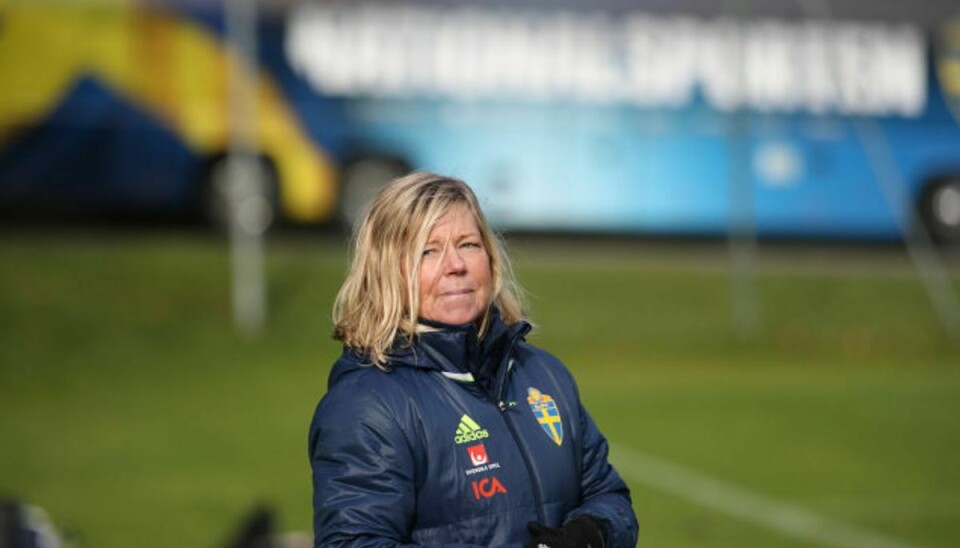 Marika Domanski Lyfors og Det Svenske Fodboldforbund havde forventet en hårdere sanktion mod Danmark fra Uefa. Foto: 9200 Adam Ihse/tt/Scanpix