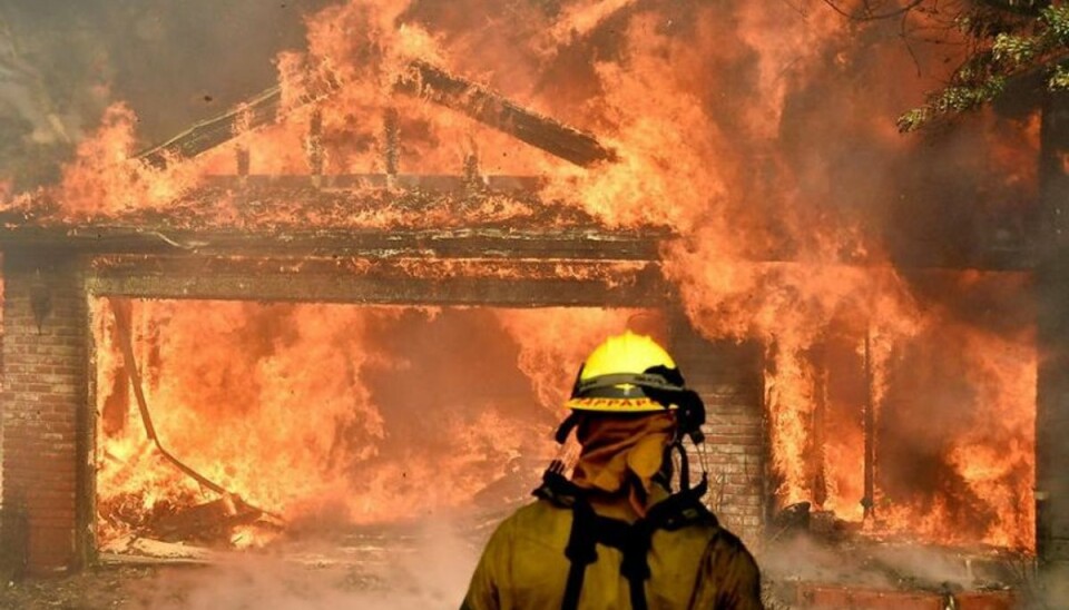 En voldsom naturbrand har på kort tid raseret et kæmpe område ved Ventura i det sydlige Californien. Klik videre i galleriet og se flere billeder af branden. Foto: Scanpix En voldsom naturbrand har på kort tid raseret et kæmpe område ved Ventura i det sydlige Californien. Klik videre i galleriet og se flere billeder af branden. Foto: Scanpix