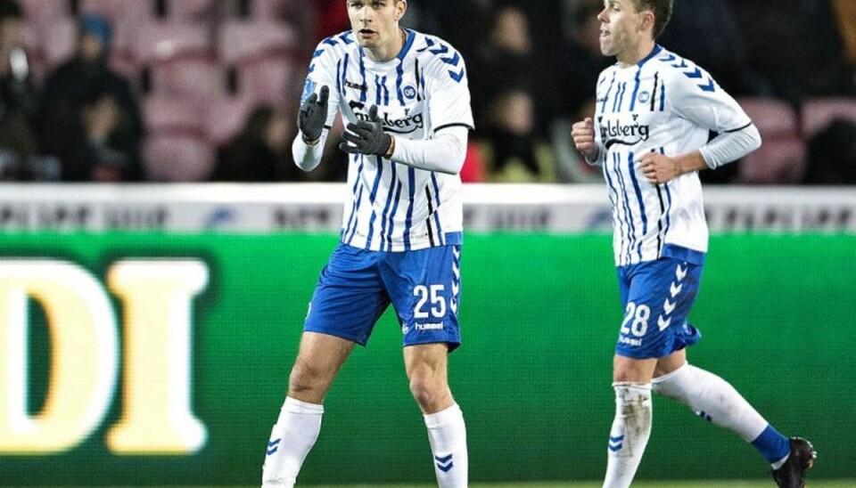 Superliga live-blog: OB og Silkeborg i snekamp OBs Nicklas Helenius. (Foto: Henning Bagger/Scanpix 2017)