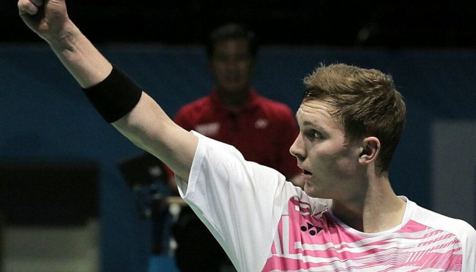 Viktor Axelsen vinder dramatisk finale over badminton-stjerne Viktor Axelsen vandt søndag World Super Series Finals i Dubai. Foto: MAHMOUD KHALED/Scanpix.