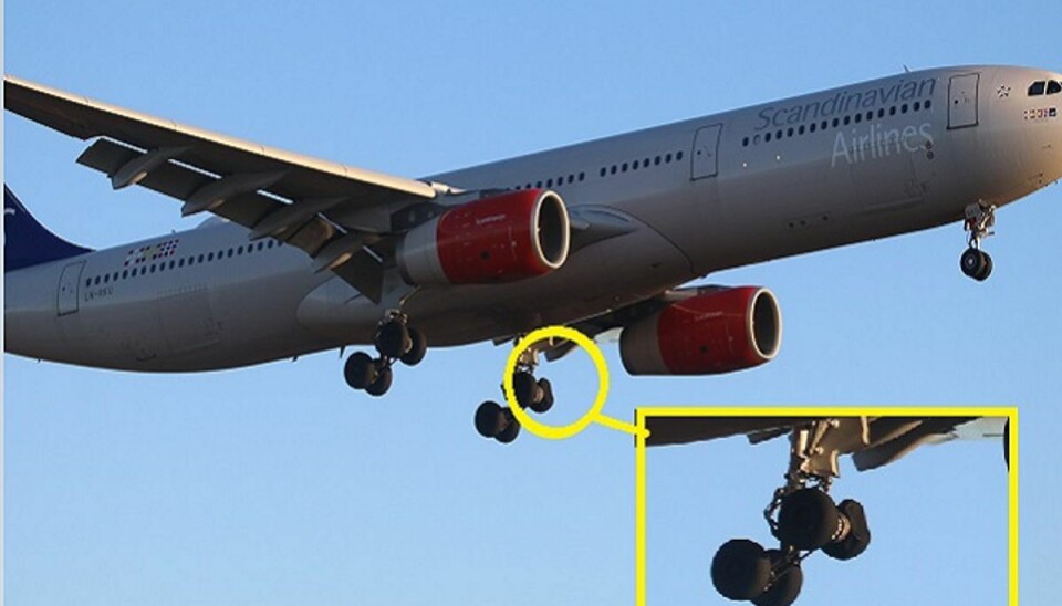 Panik i lufthavnen: Fly lander med punkteret dæk