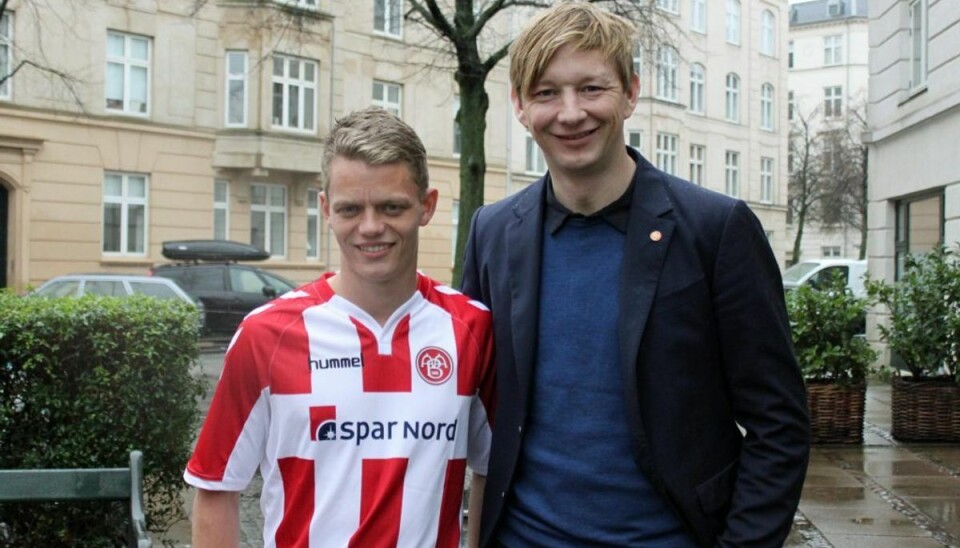 FC København sender Kusk tilbage til Jylland Kasper Kusk får en lang kontrakt i AaB. Foto: AaB