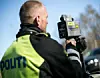 Også laser bliver brugt i kampen mod trafiksyndere. Foto: Rådet for Sikker Trafik.