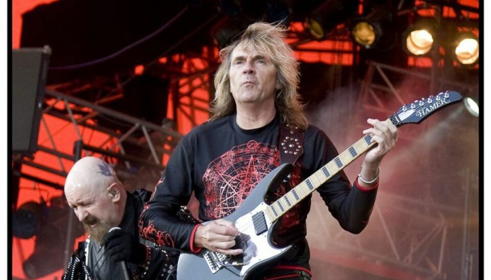 Stjerne-guitarist har fået parkinsons: Nu forlader bandet ham Glenn Tippton har kvittet turnelivet på grund af sygdommen parkinsons. Foto: Torben Christensen.