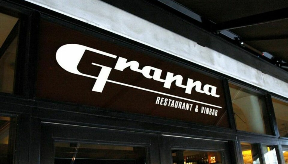 Restaurant Grappa på Åboulevarden i Aarhus har – endelig – fået en glad smiley. Foto: Klaus Gottfredsen.