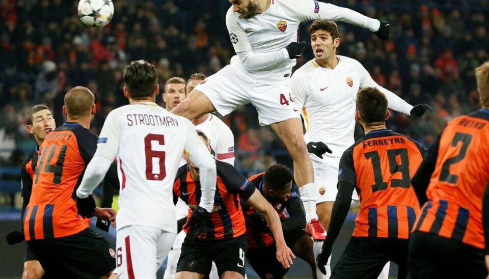 Perlemål afgjorde Champions League-kamp Shakhtar Donetsk slog AS Roma i aftenens ene Champions League-opgør. Foto: Scanpix/Gleb Garanich