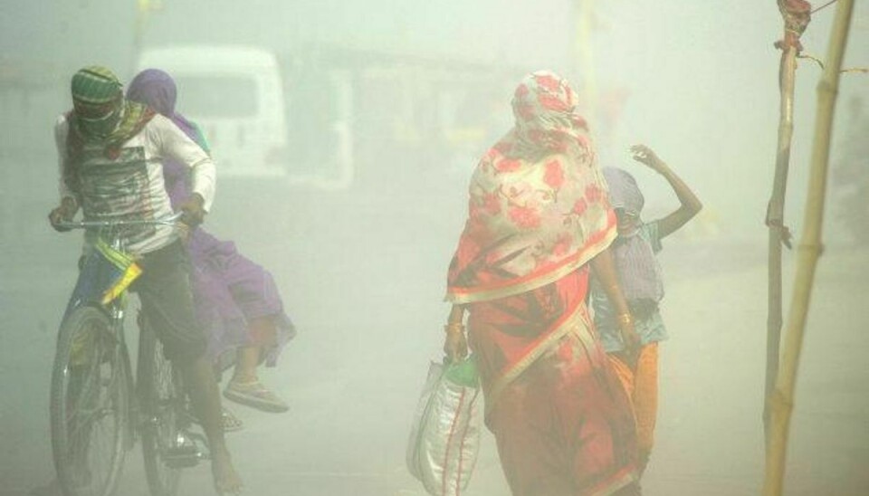 Rajasthan en af Indiens tørreste stater, og der forekommer ofte sandstorme. Foto: Sanjay Kanojia/AFP