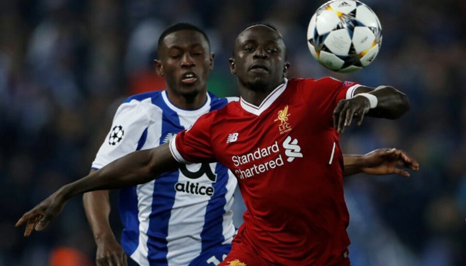 Liverpool vandrer direkte i kvartfinalen Sadio Mane og Liverpool havde ingen problemer med at spille sig i kvartfinalen i Champions League efter 5-0 i første opgør mod FC Porto. Foto: Lee Smith/Scanpix
