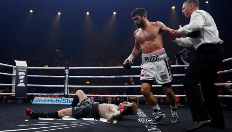 Patrick Nielsen gør comeback i 2018 Danske Patrick Nielsen blev i oktober slået i gulvet af briten John Ryder i London. Foto: Andrew Couldridge/arkiv/Scanpix
