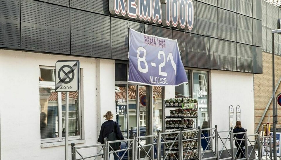 De fleste Rema 1000-butikker holder lukket i påsken. Enkelte holder åbent, men det er en undtagelse. Foto: Morten Dueholm. KLIK VIDERE OG SE HVEM DER OGSÅ HOLDER ÅBENT.