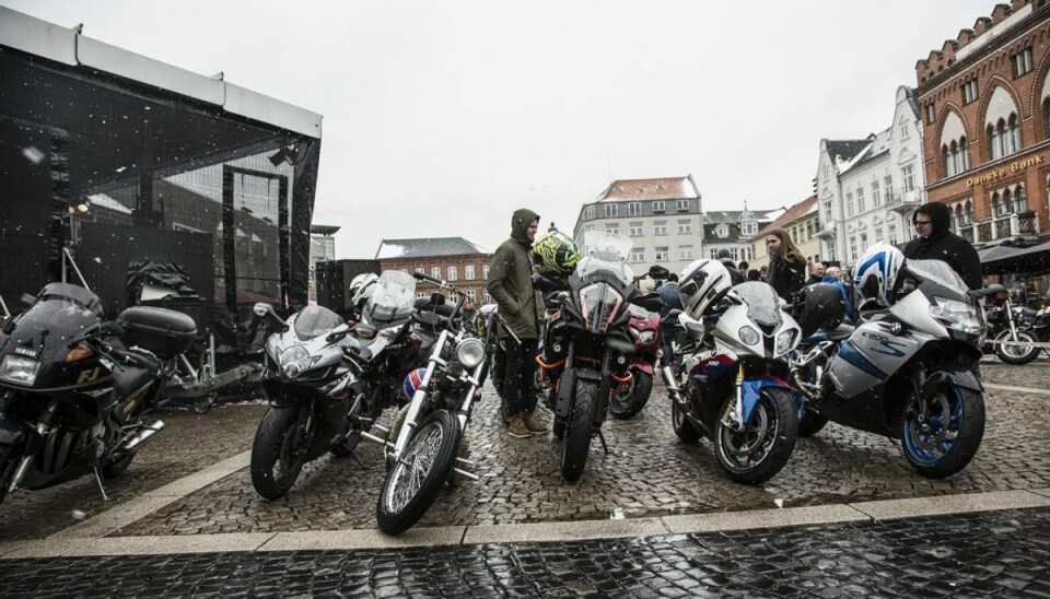 Dårligt vejr spolerede stort motorcykeltræf