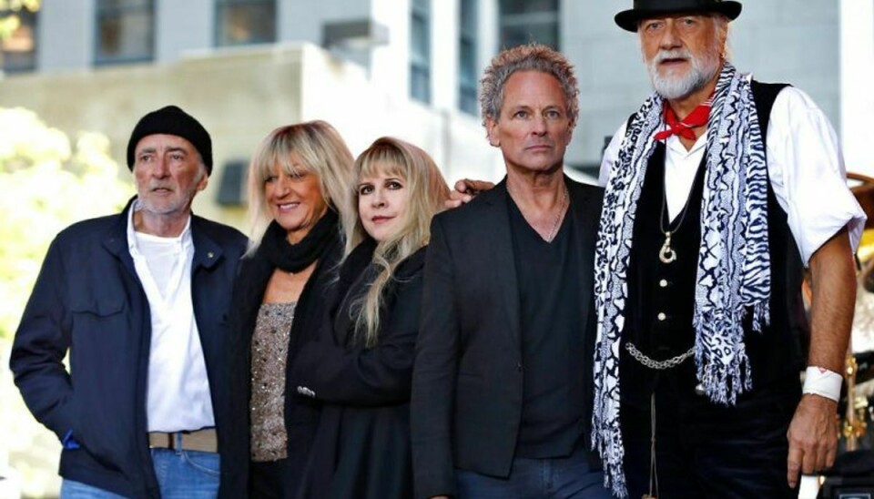 Lindsey Buckingham (nummer to fra højre) forlader Fleetwood Mac. Foto: Mike Segar/Scanpix (Arkivfoto)