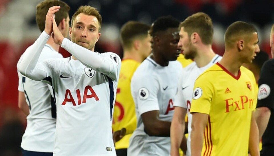 Eriksen er nomineret til endnu en flot hæder Christian Eriksen scorede tre gange i april og lagde op til to mål. Foto: Glyn Kirk/AFP