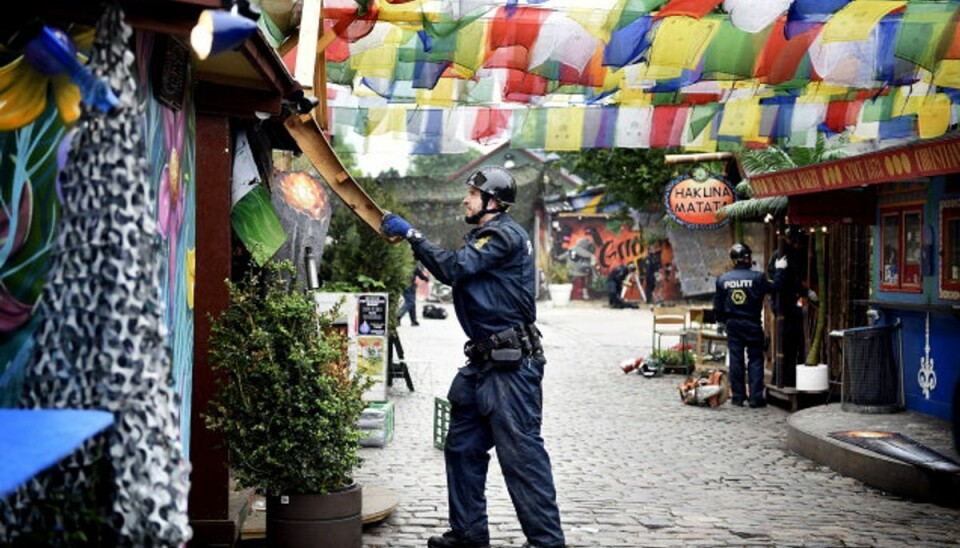 Politiet rydder endnu engang Pusher Street for boder og hash