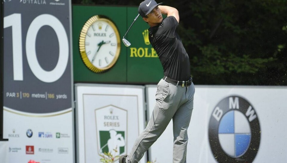 Iskold golfstjerne holdt hovedet koldt: Vinder stor turnering Thorbjørn Olesen har vundet i Italien. Foto: Scanpix