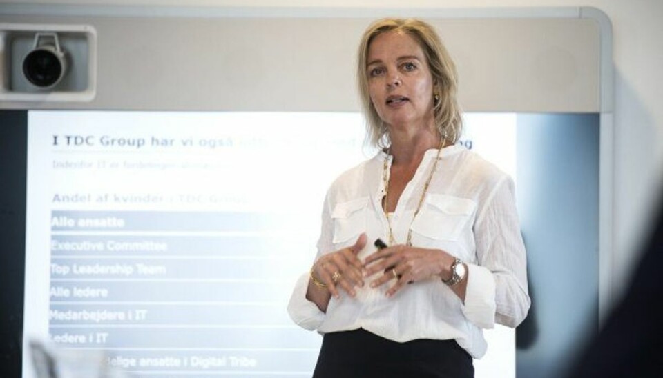 TDC i monsterhandel: Sælger for 21 milliarder TDC sælger norske aktiviteter til svenske Telia. Vi har ikke behov for at eje disse forretningsenheder for at lykkes med det, der reelt set er en dansk fokuseret ambition, siger koncernchef Pernille Erenbjerg, TDC Group. Foto: Sarah Christine Nørgaard/arkiv/Scanpix
