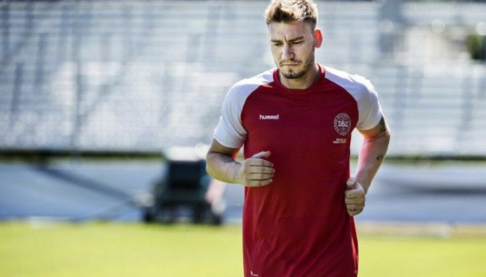 Nicklas Bendtner spiller til daglig i norske Rosenborg. Foto: Liselotte Sabroe/arkiv/Scanpix