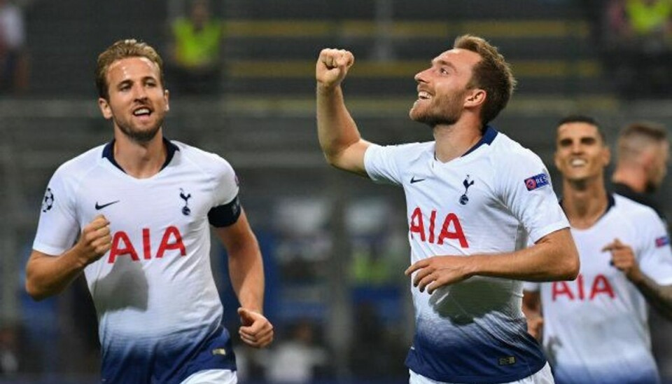 Eriksen scorer: Vildt comeback Christian Eriksen åbnede scoringen mod Inter kort efter pausen. Foto: Andreas Solaro/AFP