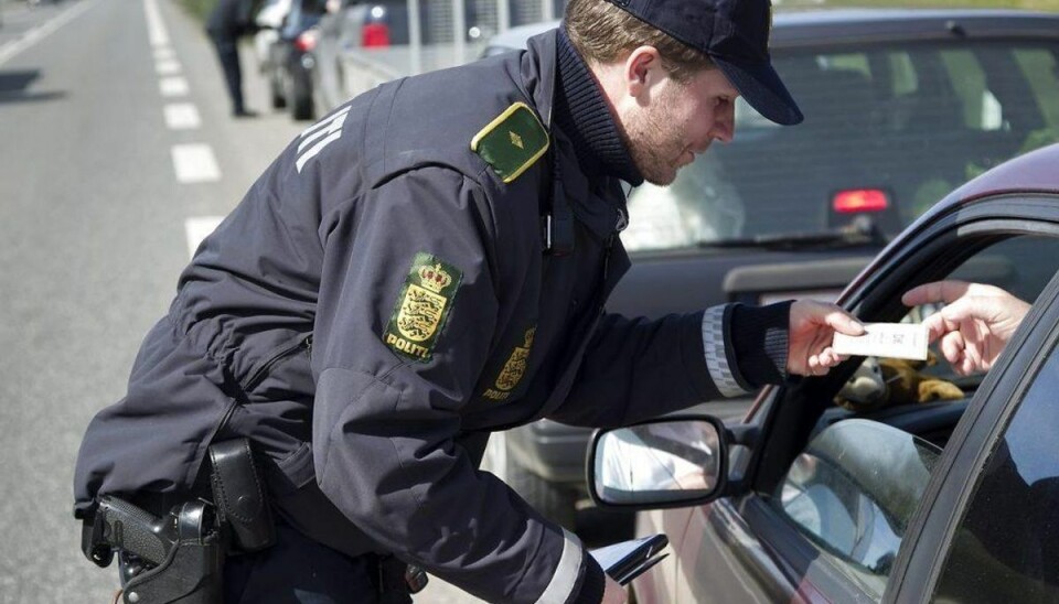 Politiet havde mere end travlt med bødehæftet. Arkivfoto: Scanpix