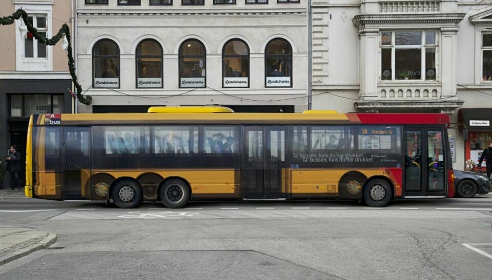 Sådan ‘ser’ den ud, den slørede bus. Foto: &Co og Rådet for Sikker Trafik