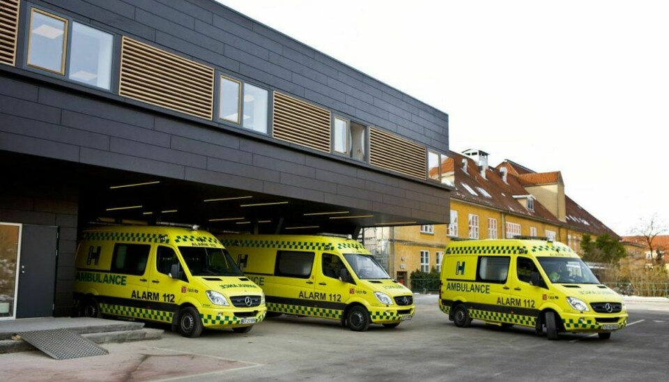 Her på Hillerød Hospital blev den 17-årige anholdt. Foto: Nikoilai Linares/Scanpix.