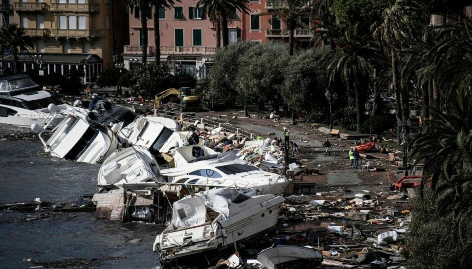 Flere er døde efter voldsomt vejr i Italien. (Photo by MARCO BERTORELLO / AFP)