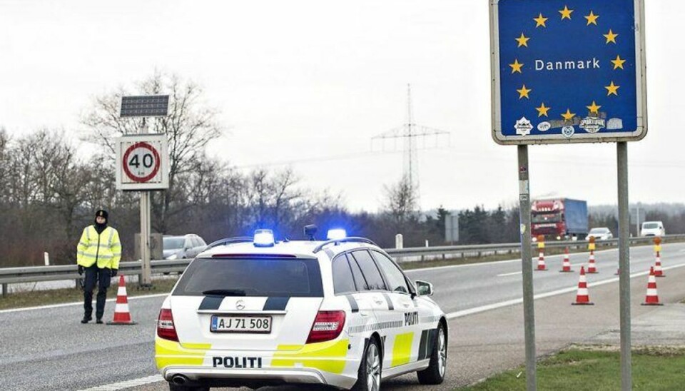 Der har efterhånden været grænsekontrol i en årrække. KLIK VIDERE FOR FLERE BILLEDER. Foto: Scanpix