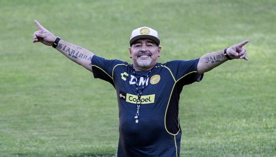 Diego Maradona er indlagt i Buenos Aires rapporter argentinske medier. Foto: Pedro Pardo/AFP