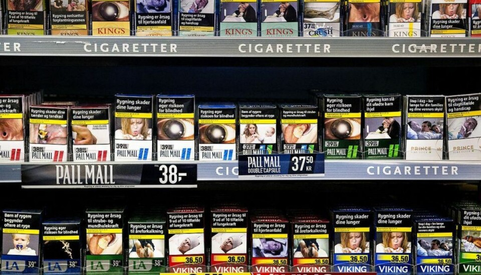 Vil hæve prisen for cigaretter Prisen på cigaretter er steget støt de seneste år. Foto: Scanpix.