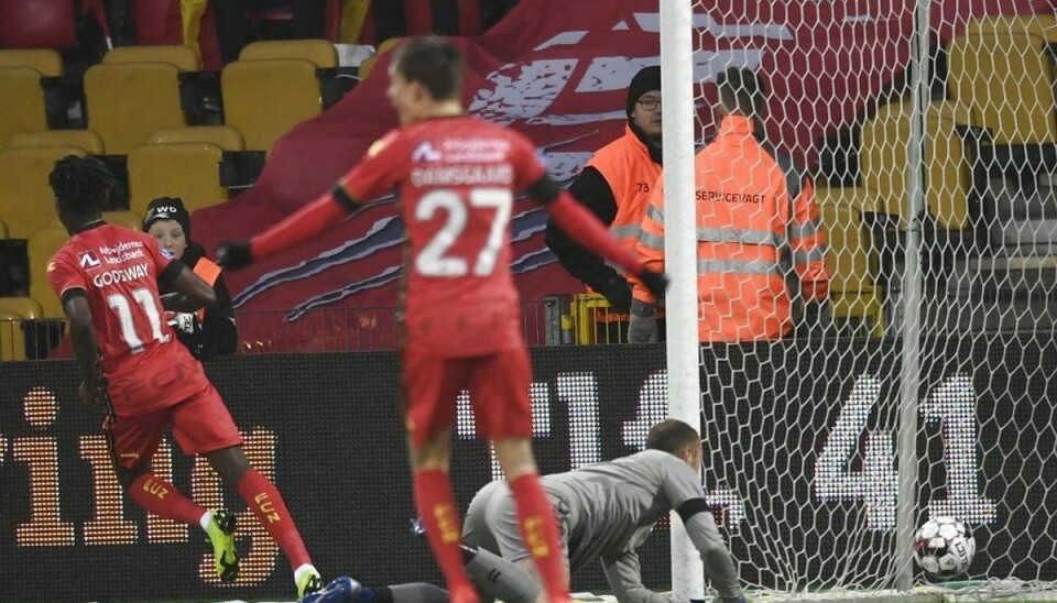 FCN scorer tre kasser mod Brøndby Seks mål blev det i alt til, da FC Nordsjælland tog imod Brøndby. Foto: Lars Møller / Scanpix.