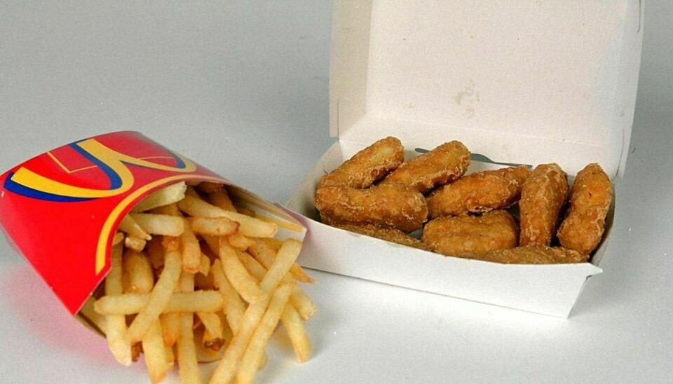 Du kan sagtens få en McNuggets-menu hos McDonald’s. Den er bare ikke med dansk kød. Arkivfoto: Scanpix
