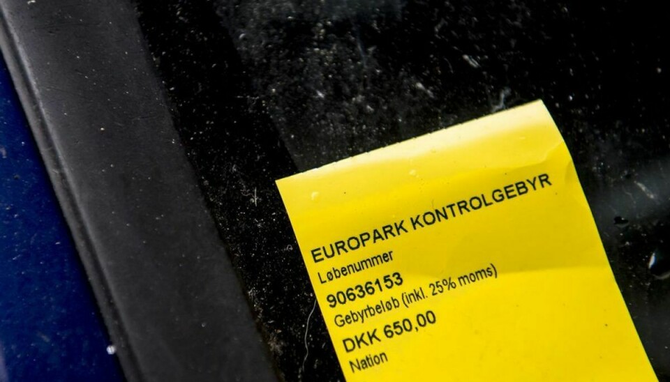 Parkeringsbøder kan du nu klage over. Arkivfoto: Scanpix/Mads Claus Rasmussen