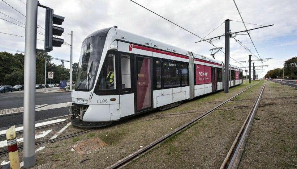 Her ses Letbanen i Aarhus. Den i Odense kommer til at ligne – når den kommer. (Foto: Scanpix)