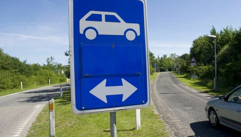 Bøderne regnede ned over lastbilerne De fleste af bøderne blev givet til lastbiler, der var parkeret de forkerte steder. Foto: Scanpix.