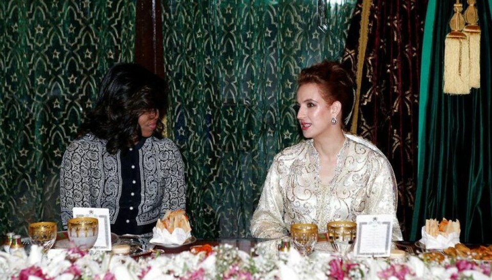 Prinsesse Lalla Salma er ikke set offentligt i lang tid. Billedet her er fra 2016 og med Michelle Obama Foto: Scanpix/Francois Lenoir. KLIK VIDERE OG LÆS OM ANDRE SPORLØST FORSVUNDNE KENDTE MENNESKER. Prinsesse Lalla Salma er ikke set offentligt i lang tid. Billedet her er fra 2016 og med Michelle Obama Foto: Scanpix/Francois Lenoir. KLIK VIDERE OG LÆS OM ANDRE SPORLØST FORSVUNDNE KENDTE MENNESKER.