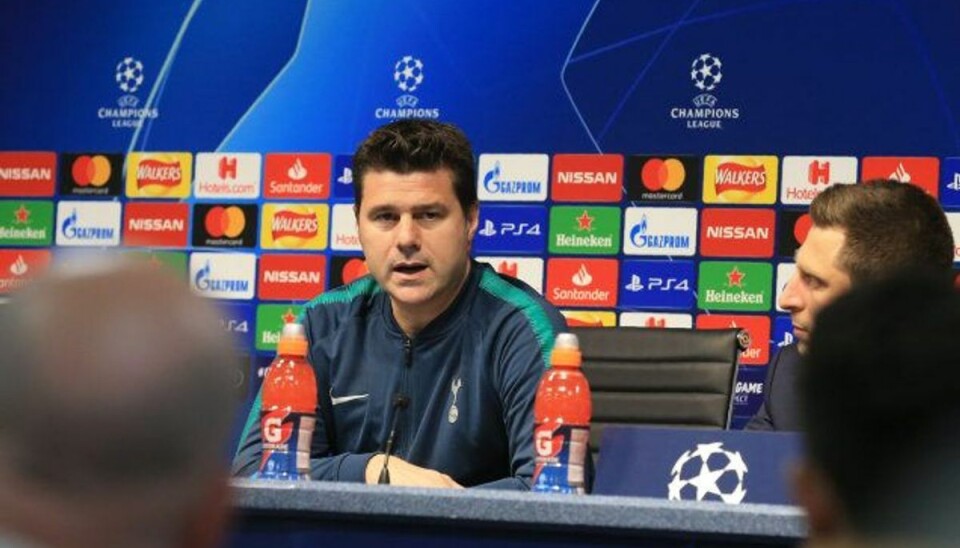 Før CL-brag: -Vi har brug for held Tottenhams træner, Mauricio Pochettino, forventer en svær opgave onsdag, når Christian Eriksen og co. gæster Manchester City i returkampen i kvartfinalen i Champions League. Foto: Lindsey Parnaby/AFP