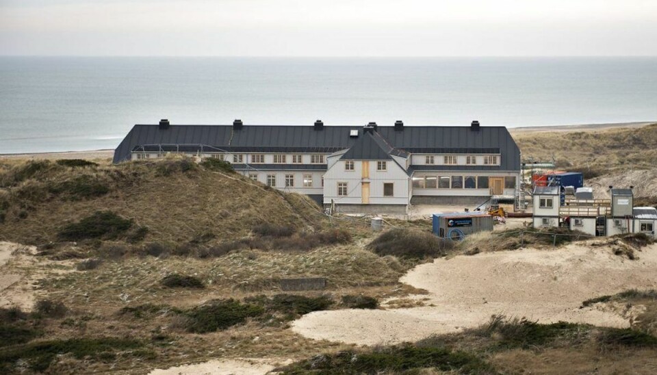 Det nybyggede Svinkløv Badehotel ses her , fredag den 25. januar 2019. Det nye badehotel ligner det gamle, der brændte ned til grunden i september 2016. Klik videre i galleriet for flere billeder. Foto: Henning Bagger/Ritzau Scanpix Det nybyggede Svinkløv Badehotel ses her , fredag den 25. januar 2019. Det nye badehotel ligner det gamle, der brændte ned til grunden i september 2016. Klik videre i galleriet for flere billeder. Foto: Henning Bagger/Ritzau Scanpix