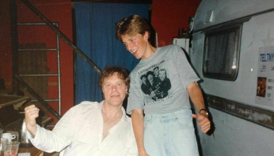 Nicky Schmidt mødte første gang Kim Larsen i Kerteminde som 15-årig tilbage i 1992. Foto: Privatfoto