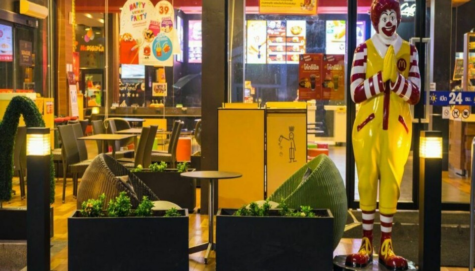 Klovnen Ronald McDonald har i årevis været med til at reklamere for fastfood-kæden. Foto: Colourbox