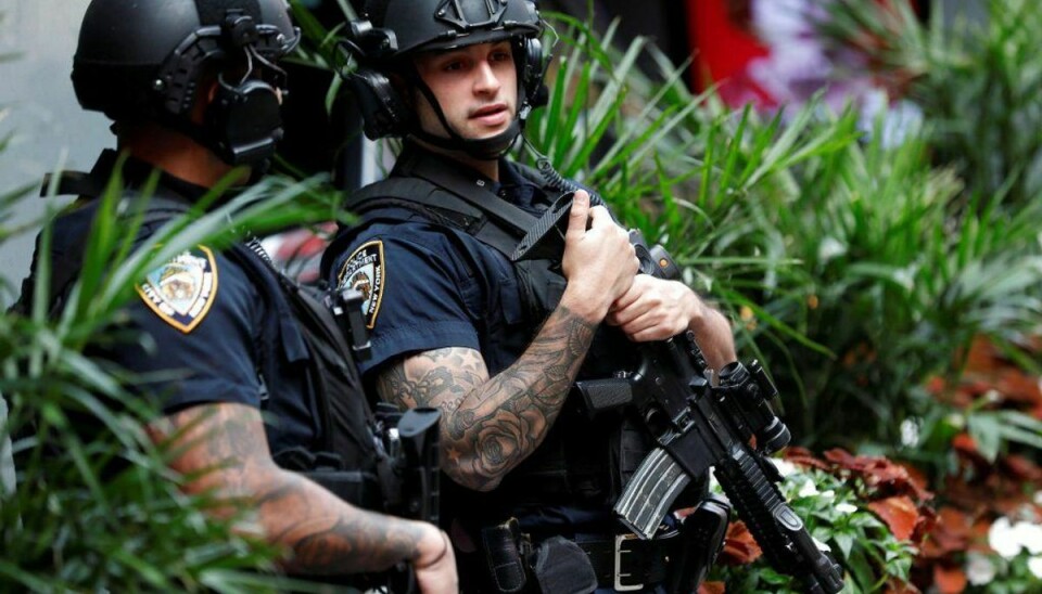 New Yorks politi kan være svært bevæbnet. Foto: Scanpix