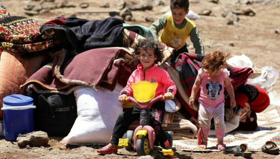 Mange børn befinder sig lige nu i Syrien, her er det børn i provinsen Deraa. Foto: Alaa Faqir/Reuters