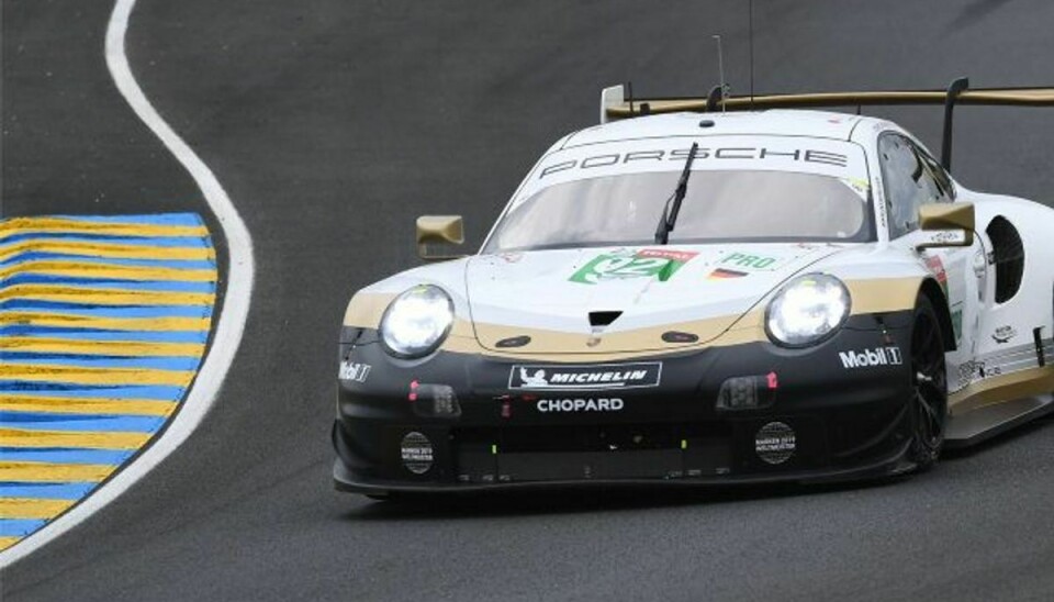 Michael Christensens Porsche sluttede som nummer ti i GTE Pro-klassen i Le Mans. (Arkiv) Foto: Fred Tanneau/AFP