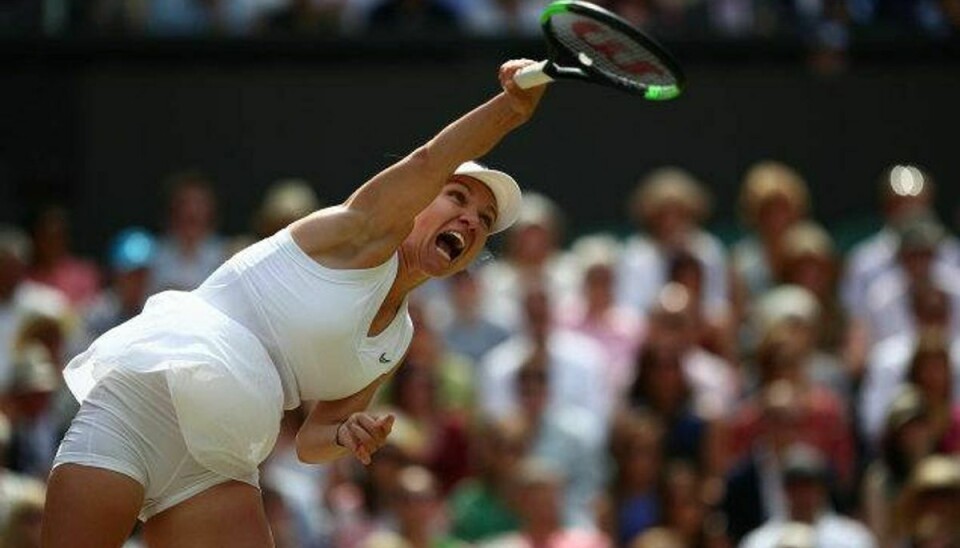 Rumænske Simona Halep var overlegen i lørdagens Wimbledon-finale, hvor hun besejrede Serena Williams på en times tid. Foto: Hannah McKay/Reuters