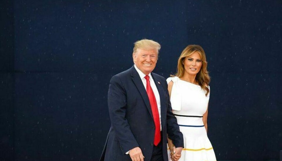Donald Trump og Melania Trump er klar til at besøge Danmark. KLIK VIDERE OG SE BILLEDER FRA DE ANDRE PRÆSIDENTERS BESØG. Foto: Scanpix