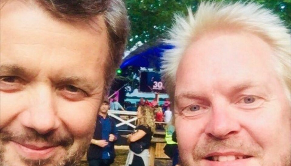 Kronprinsen er til Smukfest i bøgeskoven