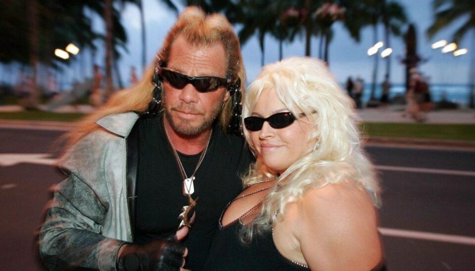 TV-stjerne indlagt med hjerteproblemer Duane “Dog” Chapman og konen Beth ses her i 2006 i forbindelse med premieren på den nye sæson af deres serie. Foto: Scanpix