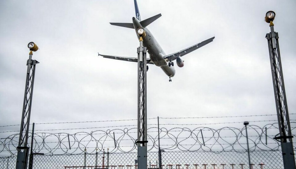 SAS-flyet landede uden problemer. Foto: Mads Claus Rasmussen/Ritzau Scanpix.