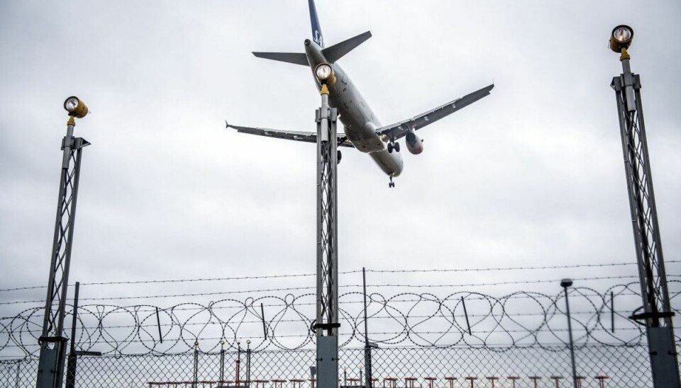 SAS-flyet landede uden problemer. Foto: Mads Claus Rasmussen/Ritzau Scanpix.